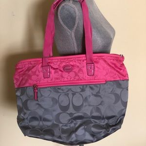 Coach vinyl bag
